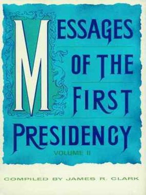cover image of Messages of the First Presidency, Voume 2